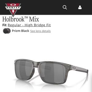 NWT Oakley Holbrook Mix Woodgrain Mix Prizm Black Sunglasses